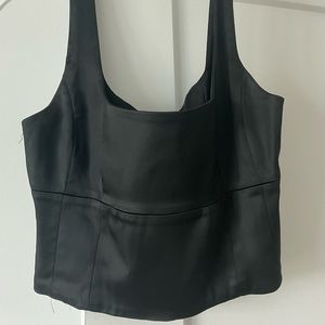 Wilfred satin crop tank